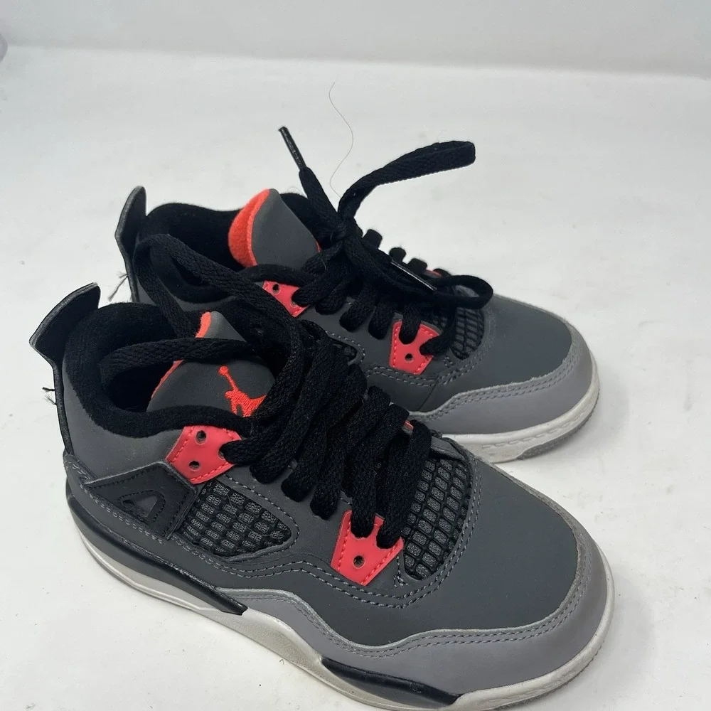 Nike Air Jordan 4 Retro PS 'Infrared'  BQ7669-061  Little Kids Size 11C